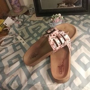Floral sandals